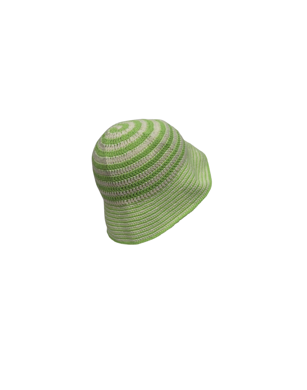 SOMBRERO ENCOCADO VERDE MANZANA Y CRUDO