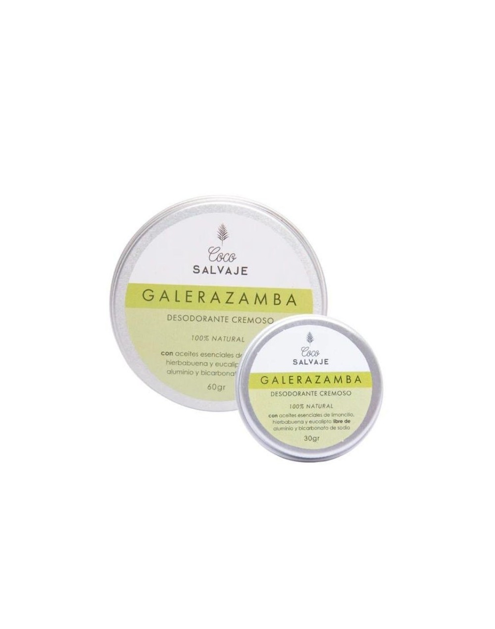 Desodorante Cremoso Cítrico Herbal Galerazamba -Coco Salvaje