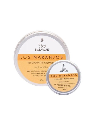 Desodorante Cremoso Cítrico Los Naranjos - Coco Salvaje