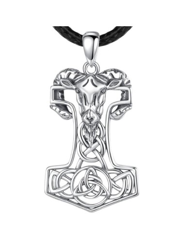 Vikingo  Dije  Carnero y Martillo Triskelion