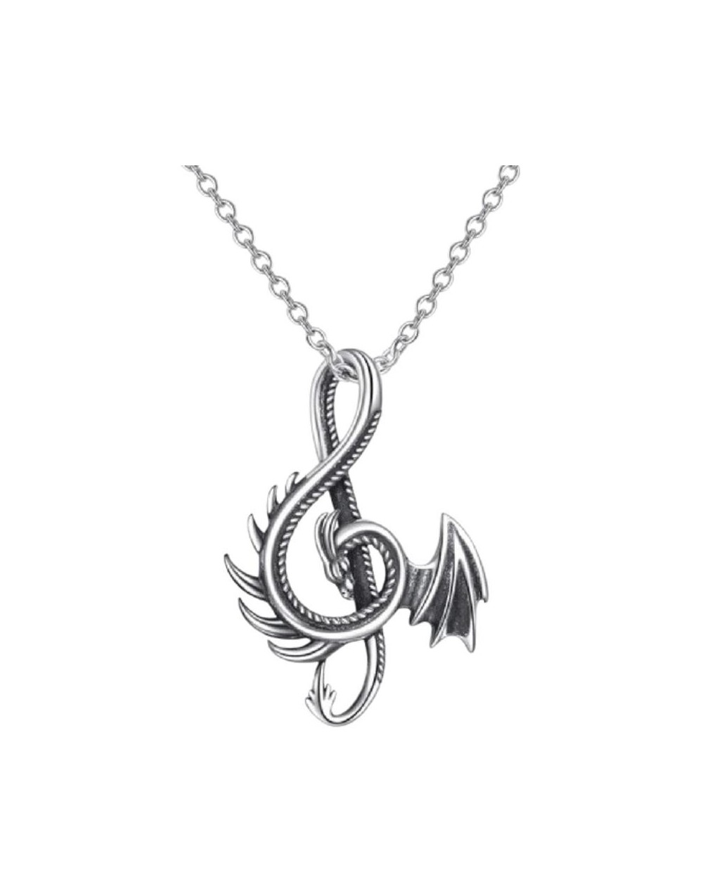 Dragones Dije Collar Music Dragon