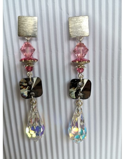 Juego de Gargantilla y Aretes  Swarovski