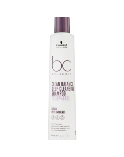 SCHWARZKOP BONACURE CLEAN BALANCE DEEP CLEASING SHAMPOO TOCOPHEROL