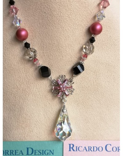 Juego de Gargantilla y Aretes  Swarovski