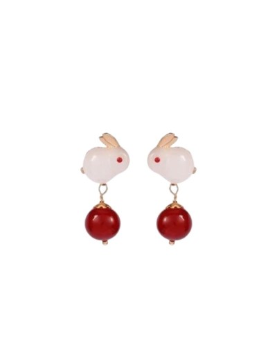 Danmei Aretes Conejo recina Baño de oro