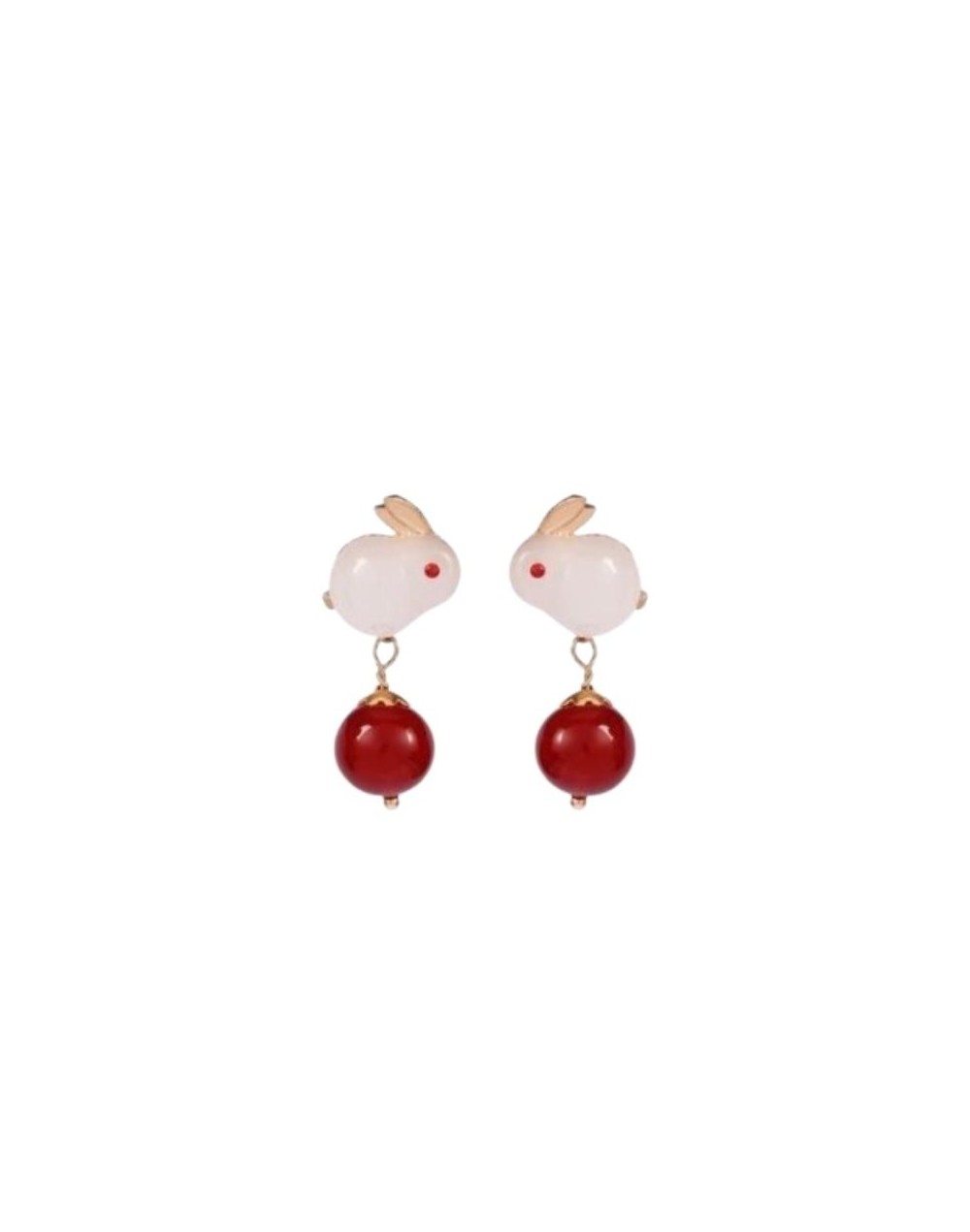Danmei Aretes Conejo recina Baño de oro