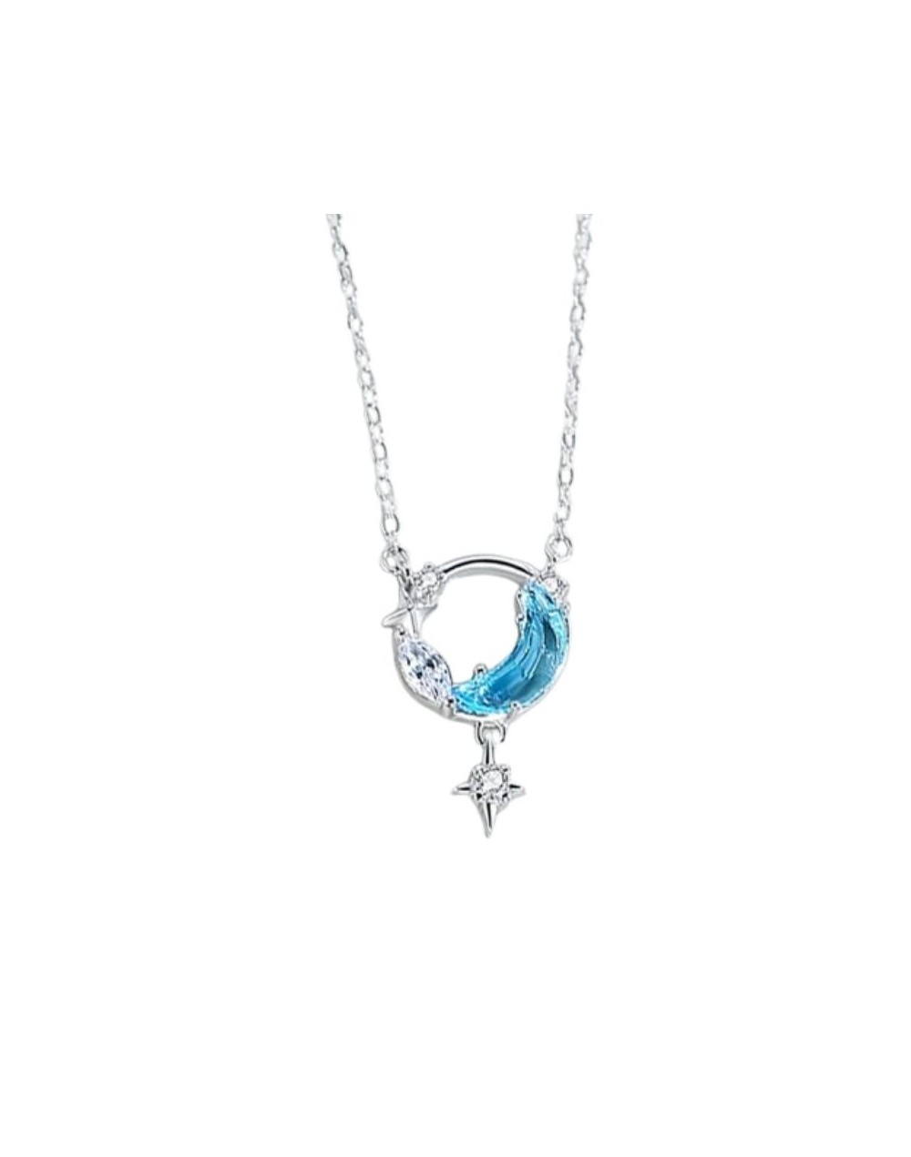 Collar Luna y Estrellita