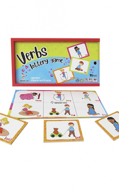 Lotería de verbos en inglés para niños