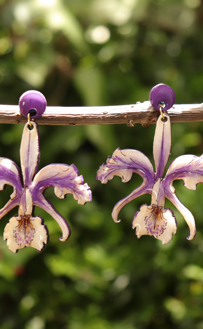 Aretes Orquídeas 