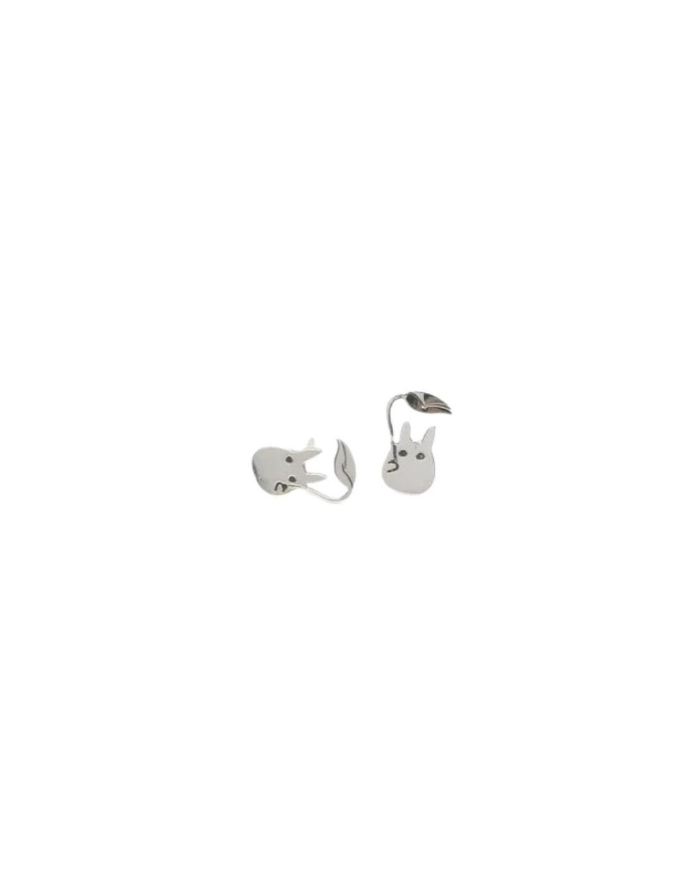 Studio Ghibli Aretes Totoro con hoja