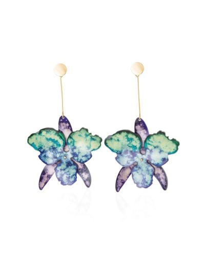Aretes Orquídea Grande