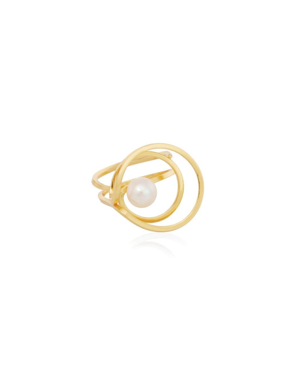 Anillo Mar Perla Dorado