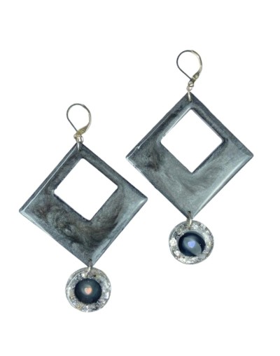 Aretes Grandes Ojos de Amor - Plata 925 | Hechos a Mano | Mujerón ON!