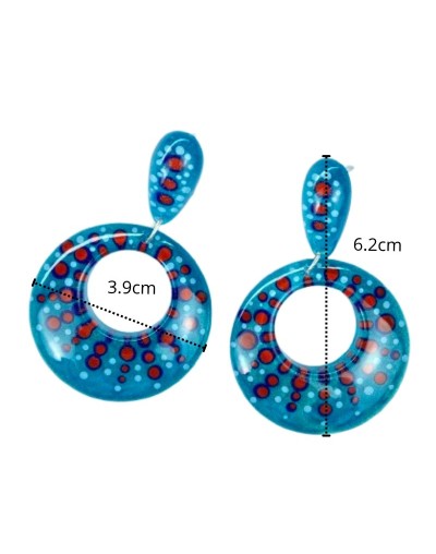 Aretes Circulares Coloridos - Con Puntos | Plata 925 | Mujerón ON!