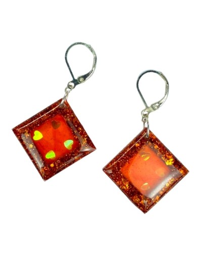 Aretes Cuadros De Amor
