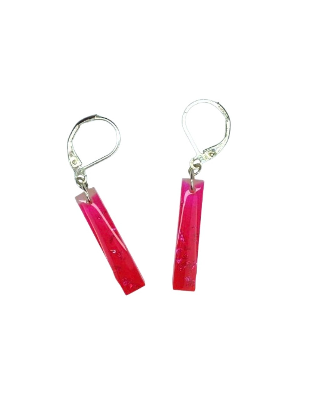 Aretes Rosa Brillantes - Efecto Neón | Plata 925 | Mujerón ON!