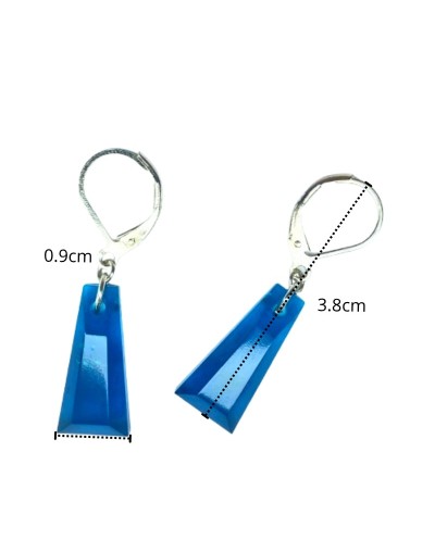 Aretes Pequeños Gema - Semitransparentes | Plata 925 | Mujerón ON!