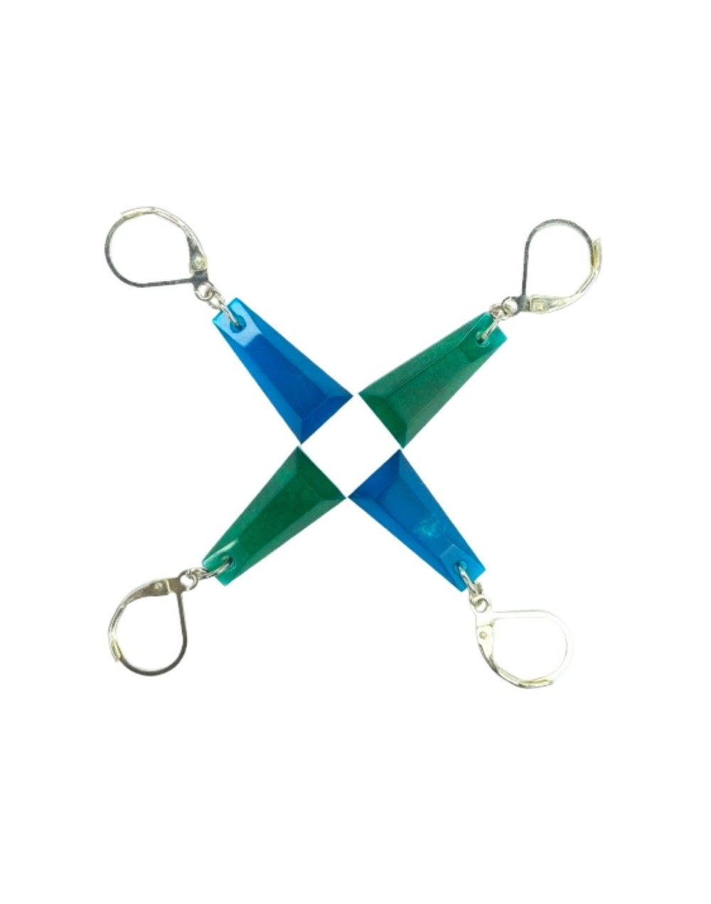 Aretes Pequeños Gema - Semitransparentes | Plata 925 | Mujerón ON!