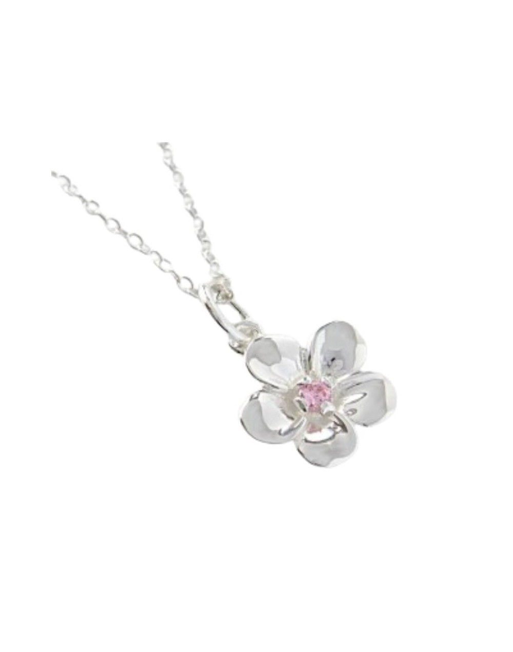 Collar Sakura Card Captor Flor Con Piedra en el centro