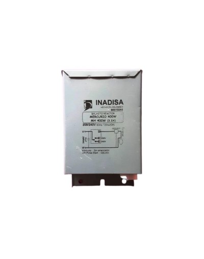 Balasto Metalhar/Mercurio 400W 208/220V