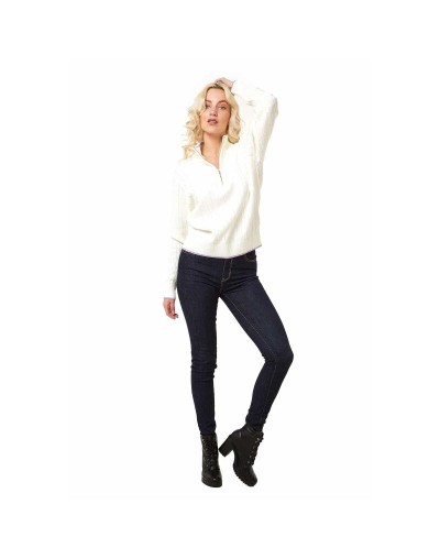 MMC754M08 Camisero Cuello Alto Color Marfil Talla XS SM y ML