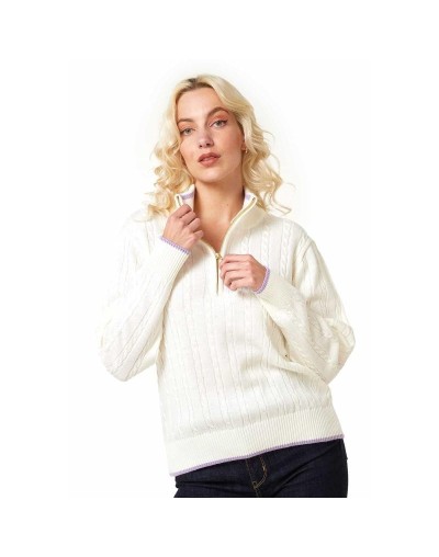 MMC754M08 Camisero Cuello Alto Color Marfil Talla XS SM y ML