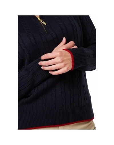 MMC754XS04 Camisero Cuello Alto Color Azul Oscuro Talla XS SM y ML