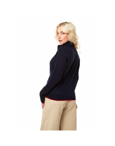 MMC754XS04 Camisero Cuello Alto Color Azul Oscuro Talla XS SM y ML