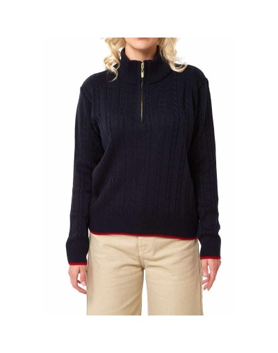 MMC754XS04 Camisero Cuello Alto Color Azul Oscuro Talla XS SM y ML