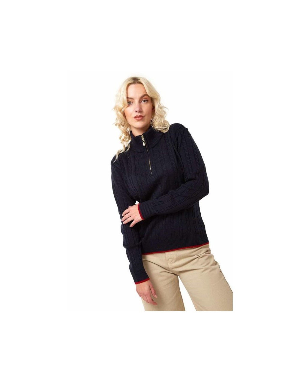MMC754XS04 Camisero Cuello Alto Color Azul Oscuro Talla XS SM y ML