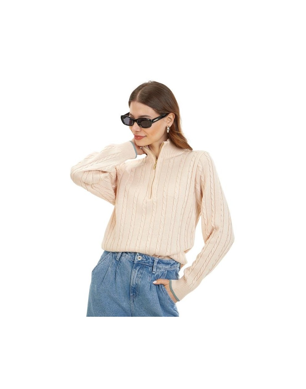 MMC754XS16 Camisero Cuello Alto Color Palo De Rosa Talla XS SM y ML