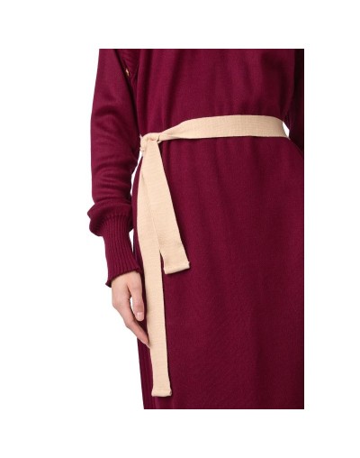 OMV864U07 Vestido Danielle Color Vino Tinto Talla Unica