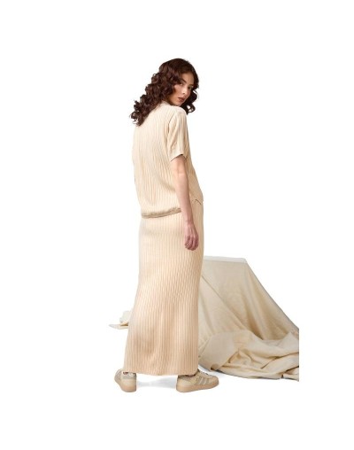 MMF875M09 Falda Caroline Color Beige Talla SM y ML