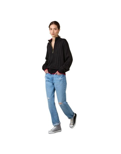 MMA881XS01 Chaqueta Trenzada Color Negro Talla XS SM y ML
