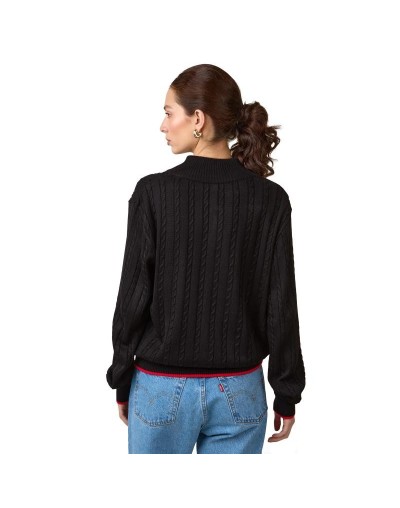 MMA881XS01 Chaqueta Trenzada Color Negro Talla XS SM y ML