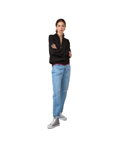 MMA881XS01 Chaqueta Trenzada Color Negro Talla XS SM y ML