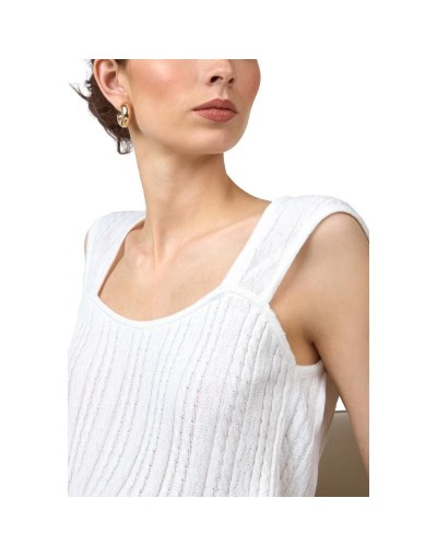 OMC843M08 Blusa Enlazada Escote Corazon Color Marfil Talla SM y ML