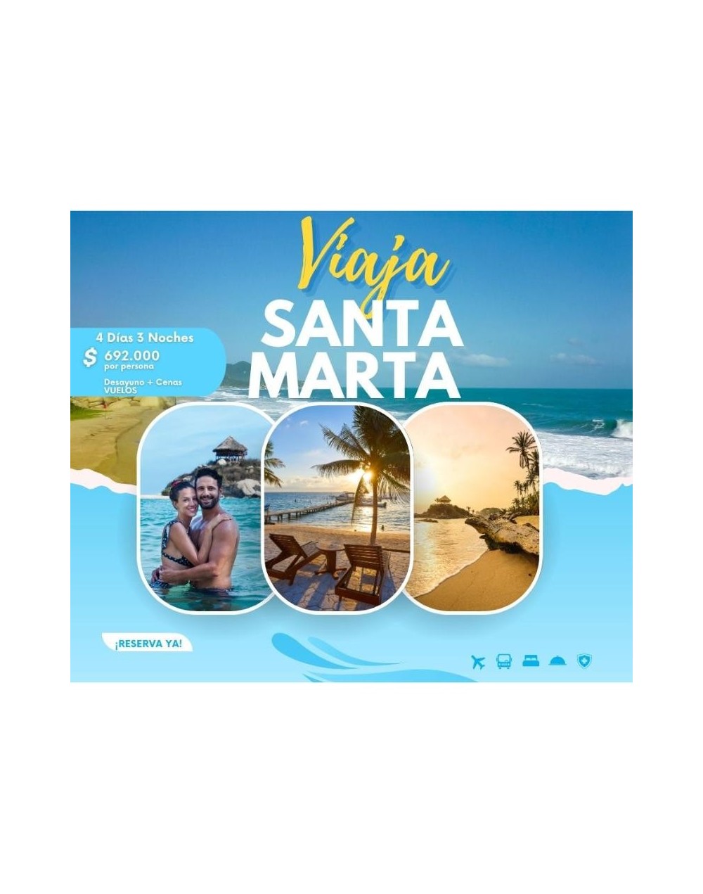 SANTA MARTA 4 DÍAS 3 NOCHES 
