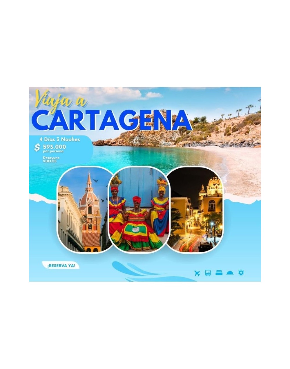 CARTAGENA 4 DÍAS 3 NOCHES