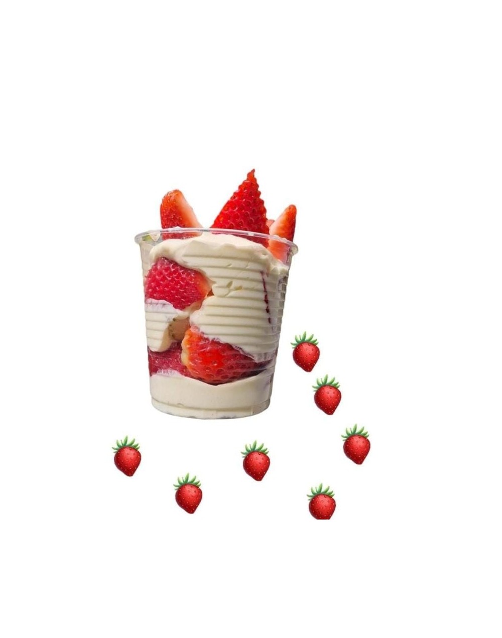 Fresas con crema