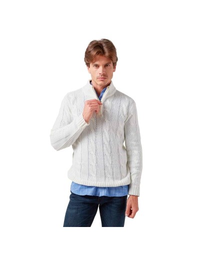 DHA693 Camisero Trenzado Color Marfil Talla XS S M L XL