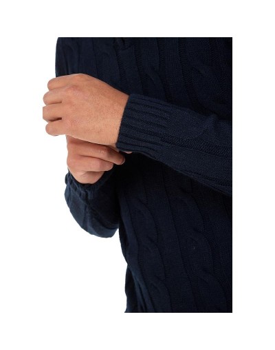 DHA693 Camisero Trenzado Azul Oscuro Talla XS S M L XL