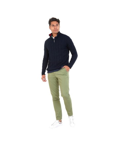DHA693 Camisero Trenzado Azul Oscuro Talla XS S M L XL