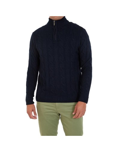 DHA693 Camisero Trenzado Azul Oscuro Talla XS S M L XL