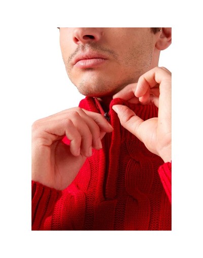 DHA693 Camisero Trenzado Color Rojo Talla XS S M L XL