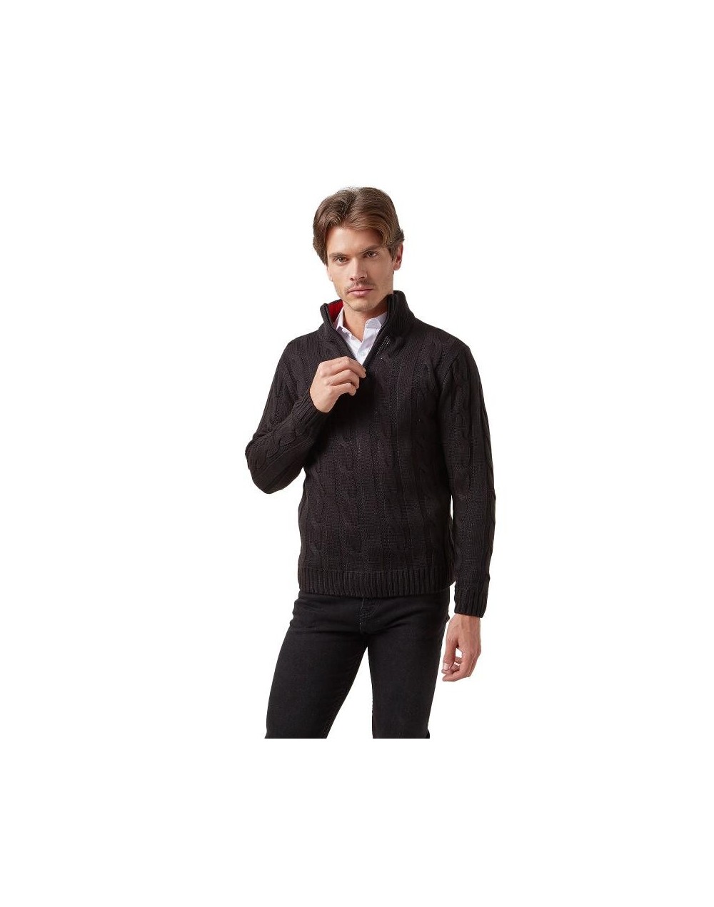 DHA693 Camisero Trenzado Color Negro Talla XS S M L XL