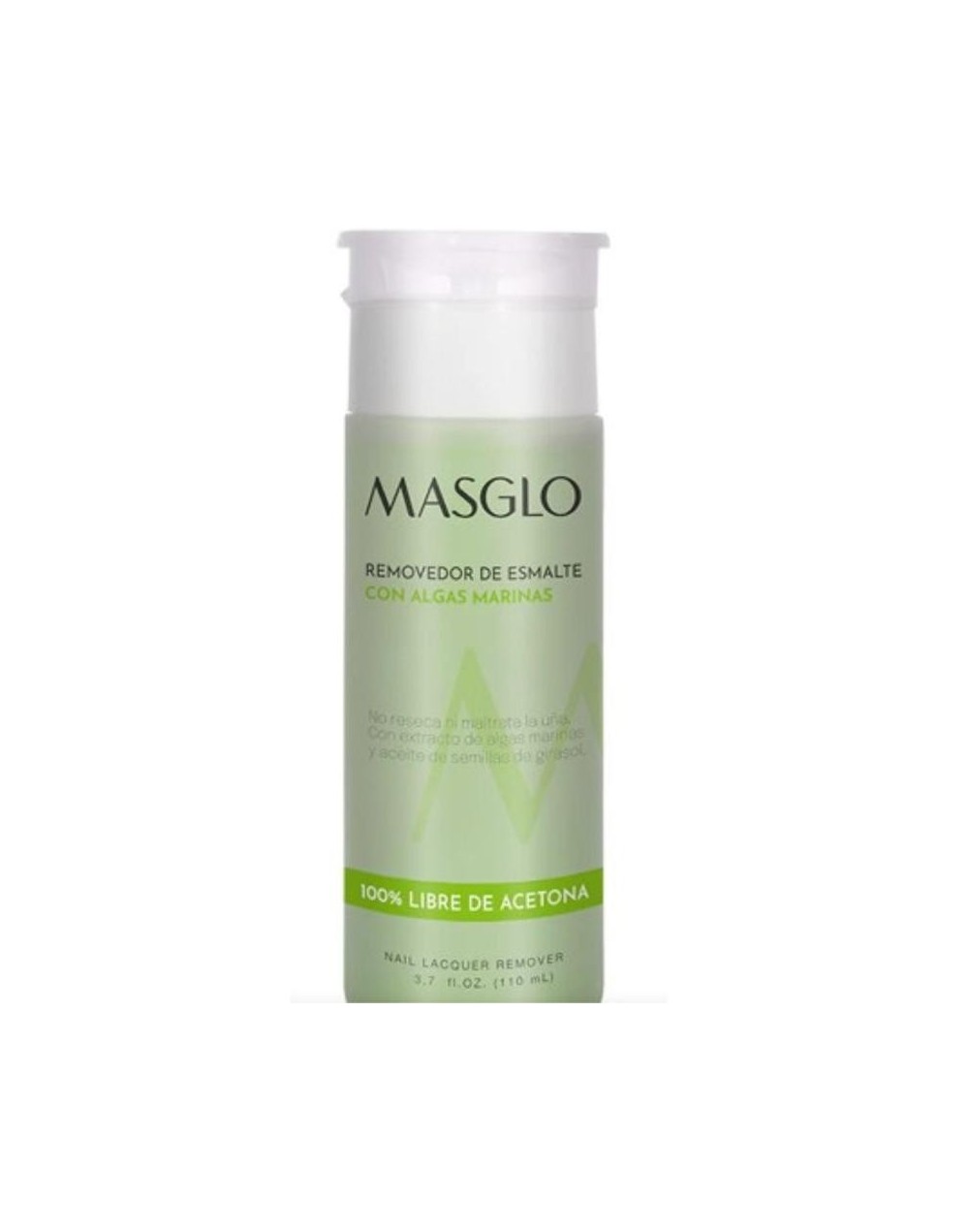 MASGLO REMOVEDOR DE ESMALTE CON ALGAS MARINAS 110ML