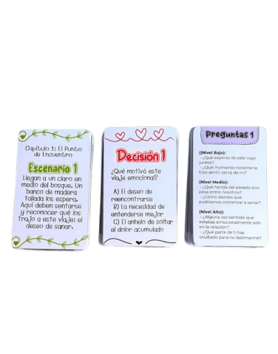jUEGO INTERACTIVO PARA PAREJAS QUE QUIEREN TRABAJAR EN SU RELACION