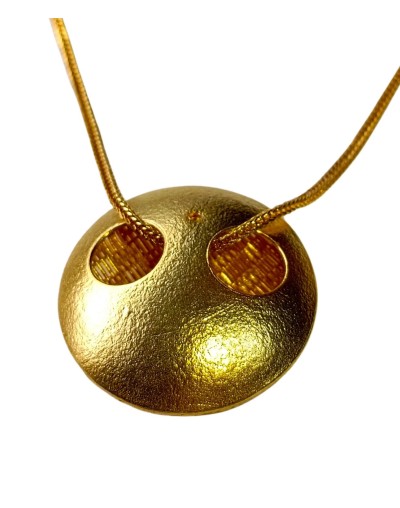 Dije Chié 1 con baño en oro 24K | Ilú joyería tejida