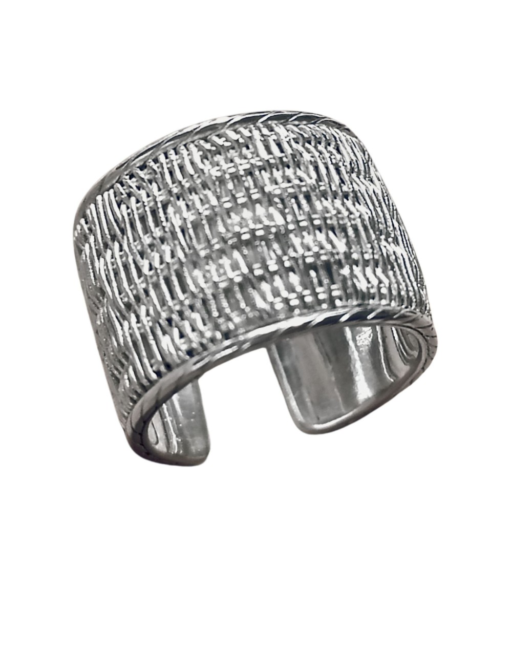 Earcuff Chié 1 en plata tejido a mano | Ilú